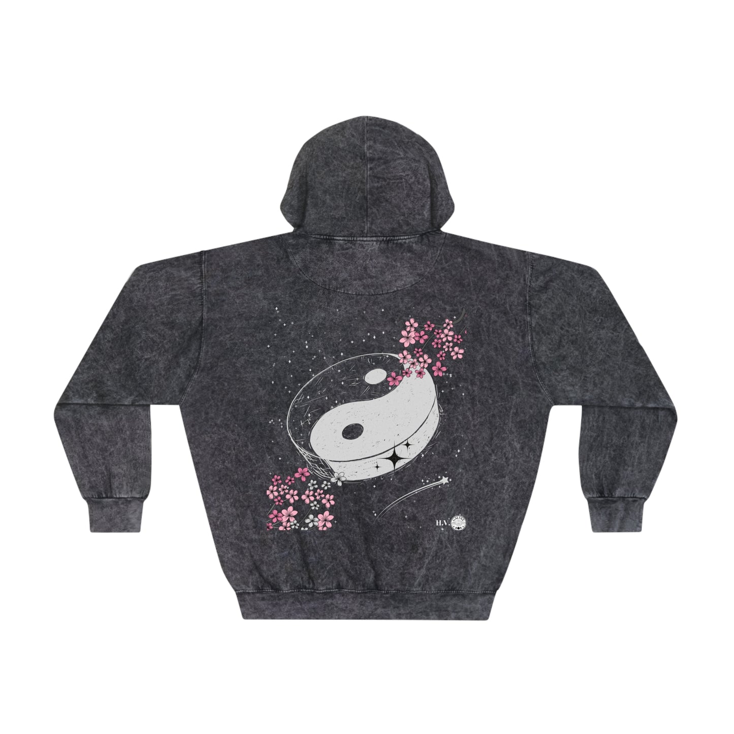 Unisex H.V. Galaxy Mineral Wash Life/ Death Hoodie