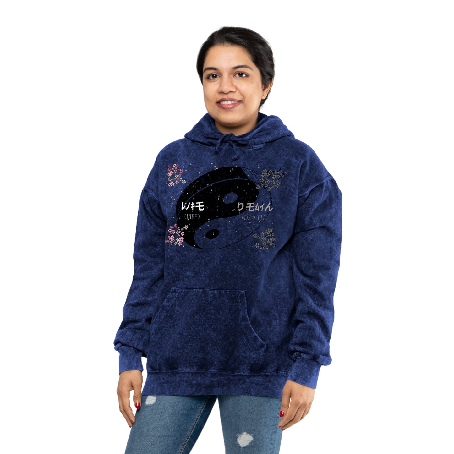 Unisex H.V. Galaxy Mineral Wash Life/ Death Hoodie