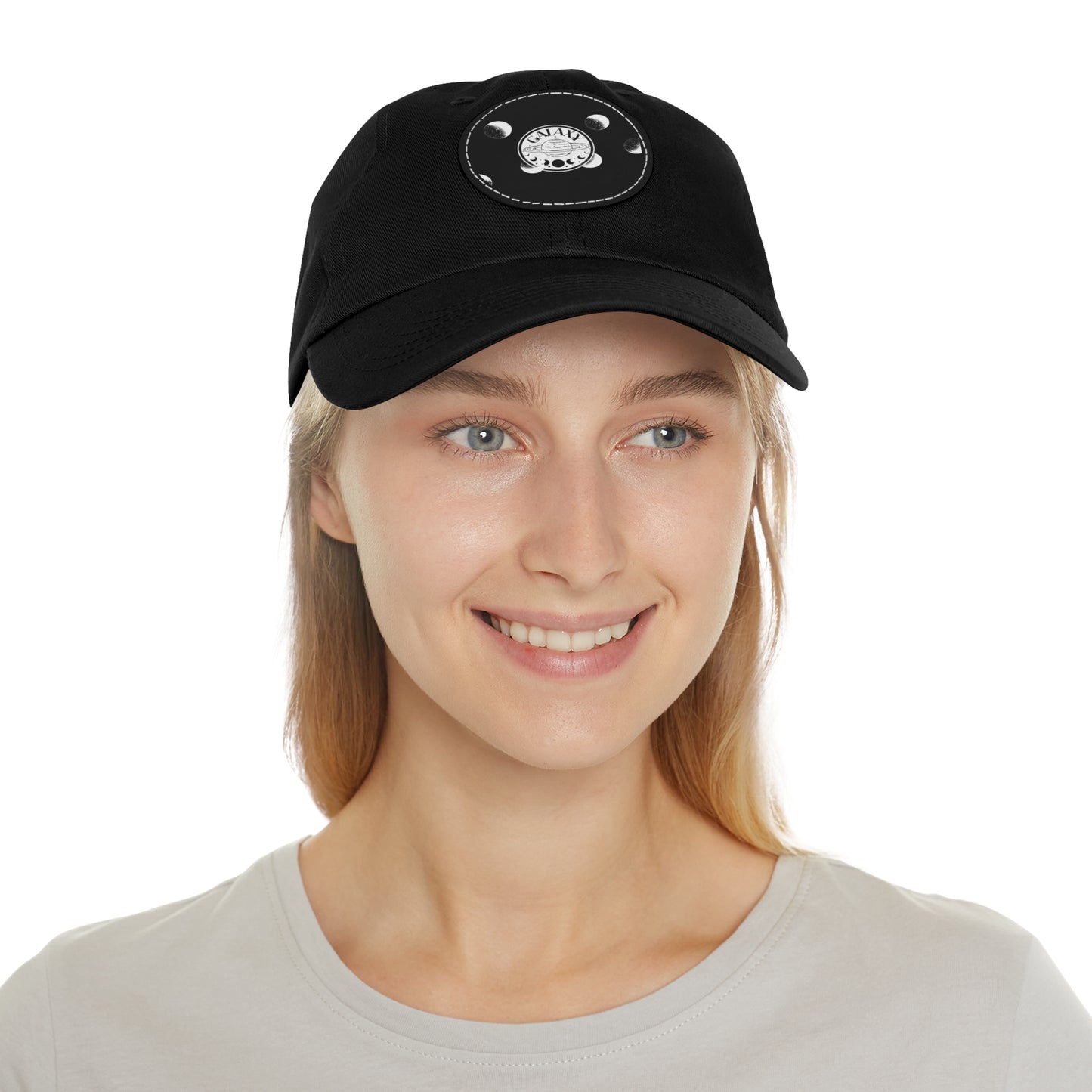 H.V.Galaxy Solar System Hat with Leather Patch (Round)