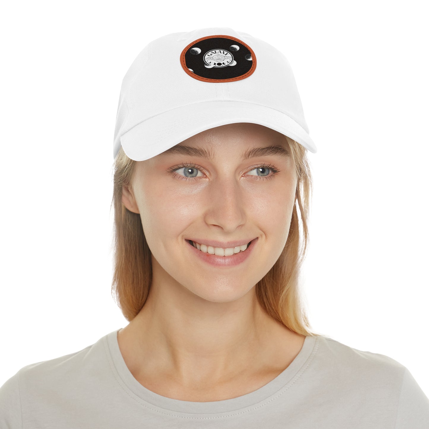 H.V.Galaxy Solar System Hat with Leather Patch (Round)